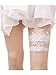 Xugq66 Rhinestones Lace Wedding Bridal Garter Belt 2pc (03-white)