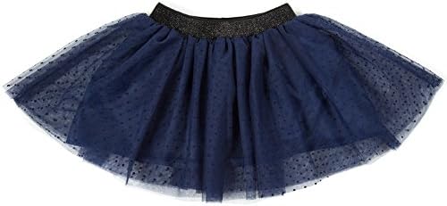 Skirts for Girls:Girls Layered Soft Tutu Skirt Pure Color with Polka Dot