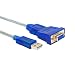 DTECH 6 Feet USB to RS232 DB9 Female Serial Adapter Cable Supports USB 2.0 Windows 10 8 7 Mac Linux primary