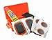 Lumintrail Bicycle Bike Tire Tube Repair Kit - 6 Rubber Patches + Sandpaper + Rubber Patch Cement, in Compact Portable Case (1 or Multiple Pack) (1 Pack)