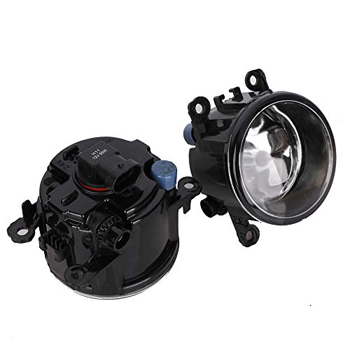 image for KanSmart 1 Pair 55W Fog Lights Assembly Fog Lamp Clear Lens Bumper Lam