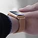 OROBAY Compatible with Apple Watch Band Case 38mm, Stainless Steel Magnetic Milanese Loop Band with Soft TPU Case Compatible with Apple Watch Series 3 Series 2 Series 1, Gold