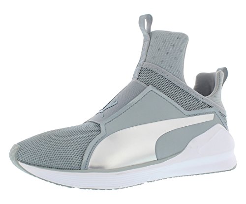 PUMA Women's Fierce core Cross-Trainer Shoe, Quarry White/Polyurethane, 6 M US