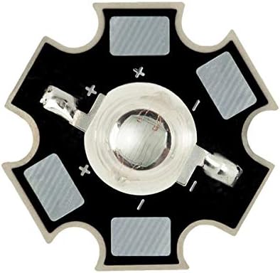 1W 3W High Power LED Light Emitting Diode Component on 20mm Star PCB, 3W, Bright Blue 460nm, 5 x LEDs