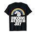 UNICORNS ARE BORN IN JULY Birthday T Shirt Rainbow Girl Gift