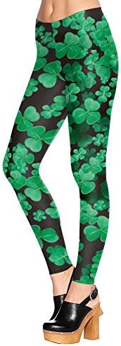 New Yoga Pants Leggings Lucky Shamrocks Printed Graphic Leggings Sexy 2016 Hot Style Butt Lift High Waist Fitness Legging