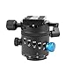 Gemtune DH-55 Panoramic Ball Head Tripods Head with Indexing Rotator, with Quick Release Plate &Clamp.