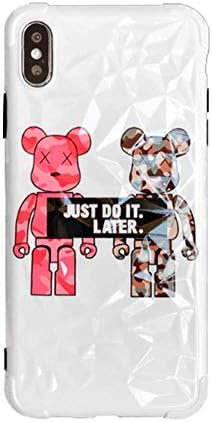 Case for iPhone 7 Plus/iPhone 8 Plus, KAWS Diamond Pattern Print Cartoon Soft Shell Drop Protection Case