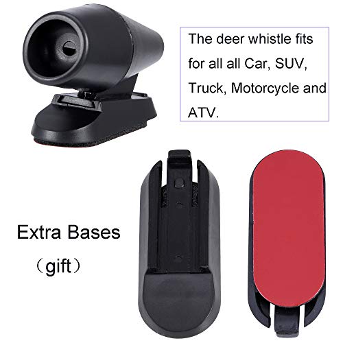 BingSnow 8 Pack Deer Whistles, Deer Whistles Use for Car Vehicles SUV Truck Motorcycle ATV with 8 Pack Extra Bases (Carry Product Instruction)