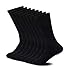 Sock Amazing Bamboo Rayon Socks Black Crew Socks Men Women 8 Pack Dress Sock