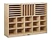 ECR4Kids Birch Multi-Section Storage Cabinet with 15 Scoop Front Bins, Assorted Colors