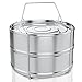 Instant Pot Accessories – Stackable Stainless Steel Pressure Slow Cooker Steamer Insert Pans – 6 or 8 Quart – Insta Pot in Pot – Instapot Ultra