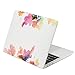 TOP CASE - Macbook Pro 13 Case 2016, Floral Pattern Graphic Rubberized Hard Case Cover for MacBook Pro 13-inch A1706 with Touch Bar / A1708 without Touch Bar ( Release Oct 2016 ) - Violet Reflection