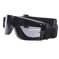 MINIKATA Locomotive Goggles Outdoor Sports Goggles Windshield for Skiing Cycling (Style1 / F)