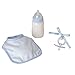 Corolle Blue Doll Bottle And Bib Set,