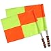 Shinestone Soccer Referee Flag Sports Match Football Linesman Flags with Case Referee Equipment-2 Designs
