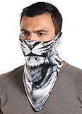 Tough Headwear Neoprene Ski Mask - Tactical Winter Face Mask - Perfect for Skiing, Snowboarding & Motorcycling (Lion)