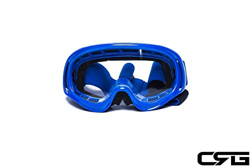 CRG Sports Motocross ATV Dirt Bike Off Road Racing Goggles BLUE T815-3-3 T815-3-3 Transparent lens blue frame