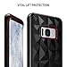 Ringke Air Prism Compatible with Galaxy S8 Plus Case 3D Vogue Design Chic Ultra Rad Pyramid Diamond Pattern Flexible Jewel Textured Protective TPU Cover for Samsung Galaxy S8 Plus - Ink Black