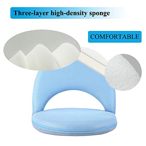 Floor Chair Floor Cushion Sofa Folding Adjustable 5-Position Floor Seat with Back Support for Kids Adult, Great for Gaming Reading TV Watching Meditating