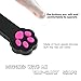 Paw Style Interactive LED Light Laser Pointer Cat Toys And The Pink Silicone Button, Black By Mimibox