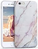 iPhone 6s Case, Imikoko TPU Flexible Case Print Crystal for iPhone 6s (4.7 inch Display) - Pink Cute Marble Pattern Slim Fit Snap On Hard Silicone Shell Back Case For iPhone 6/6S 4.7