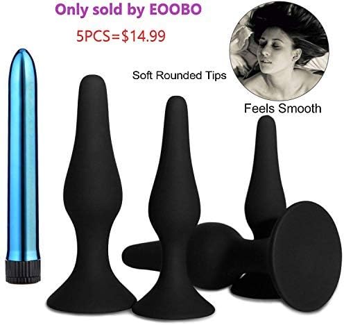 Anàl' Trainer Kit - 4 Butt Pl'ugs - Beginner Starter Set - 100% Medical Grade Silicone – Hypoallergenic (Black3)