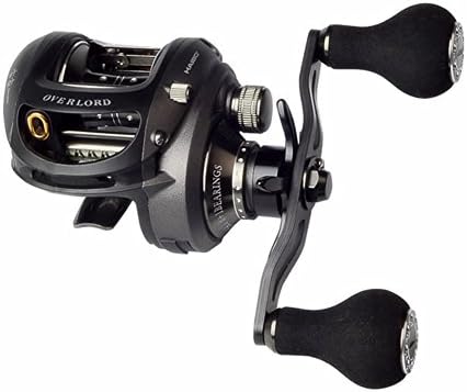 PRO-Series Baitcasting Reels,Low Profile Baitcaster Reel Magnetic Linear-braking System for Heavy-duty Power Fishing Inshore Saltwater or Freshwater Boat Kayak Jigging Baitcast Reel (LD3000-5.2：1)