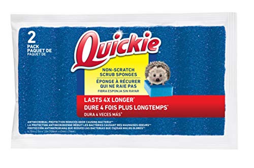 Quickie Sponges, Non-Scratch Multi-Purpose Scrubbing Sponge, 2-Pack, 2 Count, Kitchen Sponge