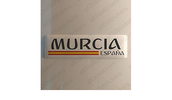 Pegatina Murcia España Resina, Pegatina Relieve 3D Bandera ...