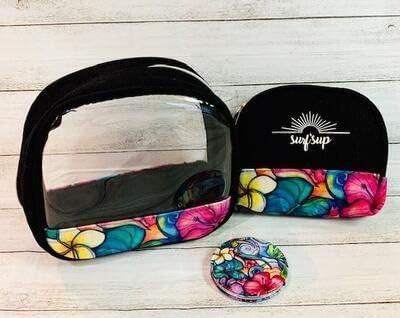 Amazon Co Jp Parad O 新作入荷 Colleen Wilcox ミラー ポーチ3点セット ポーチ メイクポーチ コリーン ウィルコックス ハワイ在住 ハワイお土産 ハイビスカス ハワイアン ハワイアン雑貨 ハワイアンインテリアインスタ映え Instagram 映え トラベルセット