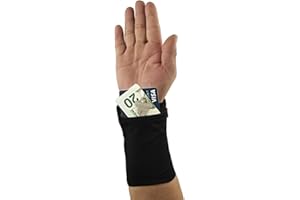 NC AMABAZR Premium Wrist Wallet - Cell Phone Holder with Zipper Storage Band for Travel, Outdoor Sports Running - Sweat Band Wristband