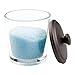 MetroDecor mDesign Bathroom Vanity Glass Canister Jar for Epsom Bath Salts, Soap, Cotton Balls, Swabs - Pack of 2, Clear/Bronze