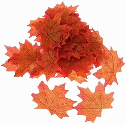 100 Autumn/Maple Silk Leaves Multi Coloured/Wedding/Decoration