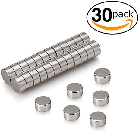 Small Round Craft &amp; Refrigerator Magnets - Bulk Pack of 30 - Great for Art &amp; Product Design