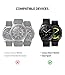 Ringke Bezel Styling for Galaxy Watch 42mm / Gear Sport Bezel Ring Adhesive Cover Anti Scratch Stainless Steel Protection [Stainless] for Galaxy Watch Accessory GW-42-11
