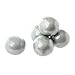 Silver Gumballs for Candy Buffet - Apx. 620 Gumballs - 2 Pounds - Mini Shimmer Gumballs 1/2 Inch - Silver Candy - Bulk Candy