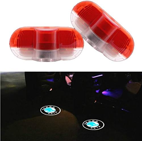 WFB Car Door Projector Welcome Courtesy Shadow Logo Light for Skoda