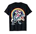 Dabbing Unicorn Dinosaur T-rex Boys Girls Rainbow Galaxy T-Shirt