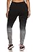 ShoSho Womens Plus Size Activewear Yoga Ombre Leggings