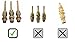 Trim Kit for Porcelain 3-handle Shower Valve, Fit Price Pfister Compression Stem Shower, Oil Rubbed Bronze Finish -By Plumb USA