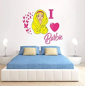 LANSTICK I Love You Barbie Sticker for Wall Decoration