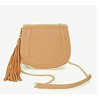 BCBGeneration Tassel Saddle Bag Blush