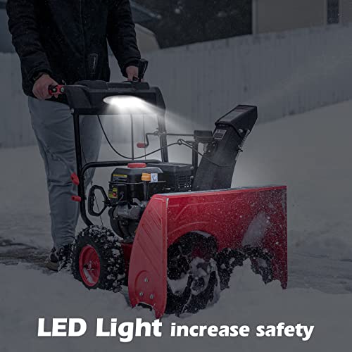 PowerSmart Snow Blower Gas Powered 24Inch 2Stage 212cc Engine with