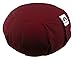Waterglider International Meditation Cushion (Burgundy) Round, Buckwheat Husk Filled, Floor Pillow or Cushions, Yoga Seat, Zafu, Made in the USA with USA Grown Buckwheat