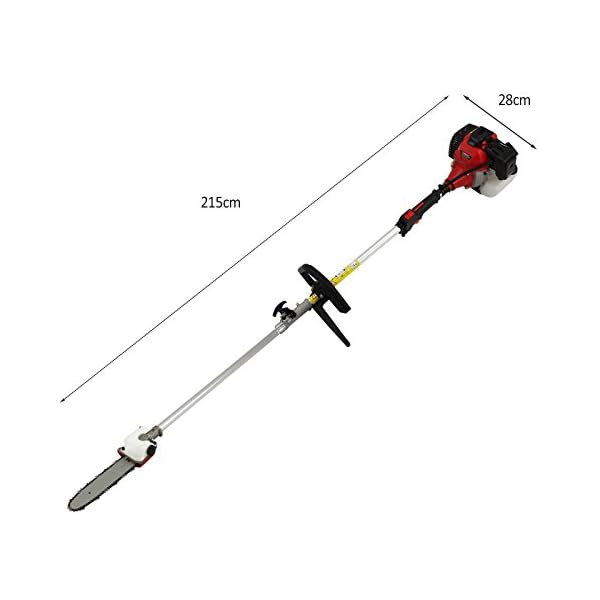 5 in 1 Benzin-Multiwerkzeug 52cc Gartenwerkzeug Multitool 5 Aufsätze - Rasentrimmer Dickichtschneider Heckenschere… – Bild 4