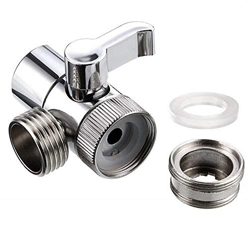 Mjuan Home & Garden - Bathroom Products,Brass Shower Arm Diverter Valve Splitter Water Inlet Pipe Fittings Bathroom - Thumbnail 4
