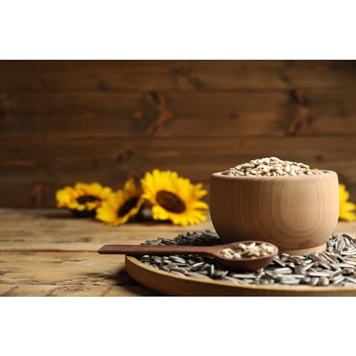 ARIAZU Semilla de Girasol 1 kg sin cascara pelada cruda Pepita de Girasol envase de plastico Reusable