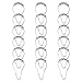 BeGrit 18 Piece Shower Curtain Rings Hooks for Bathroom Shower Rod primary
