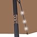 SUPER DEAL 10 ft Patio Umbrella LED Solar Power, with Tilt Adjustment and Crank Lift System, Perfect for Patio, Garden, Backyard, Deck, Poolside, and more (Solar LED - Tan)